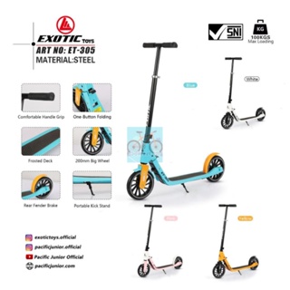 Scooter Skuter Otoped Anak Dewasa Exotic ET-HB 305 Besi Max BB 100 Kg | High Quality