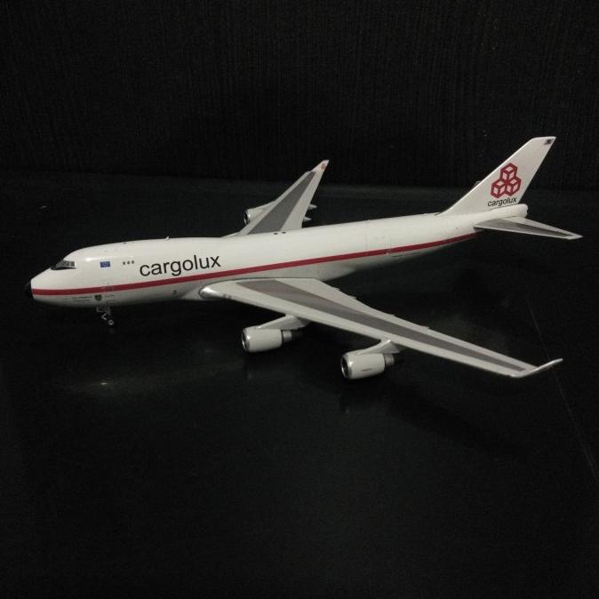 Diecast Pesawat Cargolux B747-400F 1/400 By Phoenix