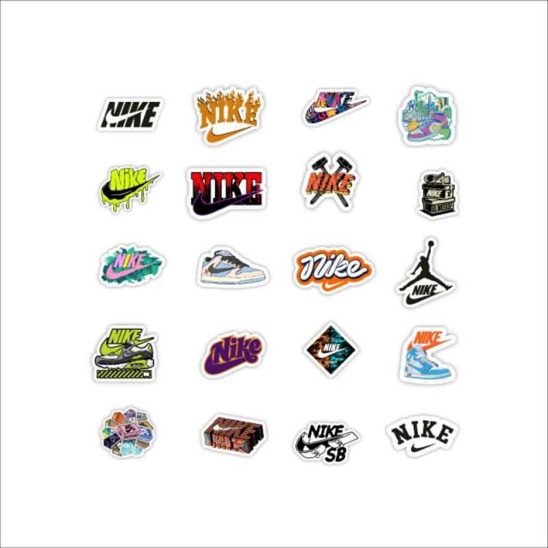 

Paket stiker brand niike graftac premium isi 20pcs