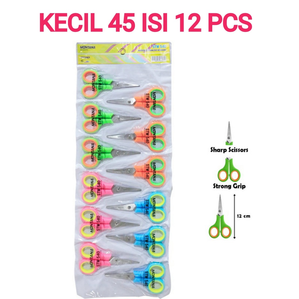 

Grosir Gunting Renceng Warna 45 Kecil Isi 12 Pcs
