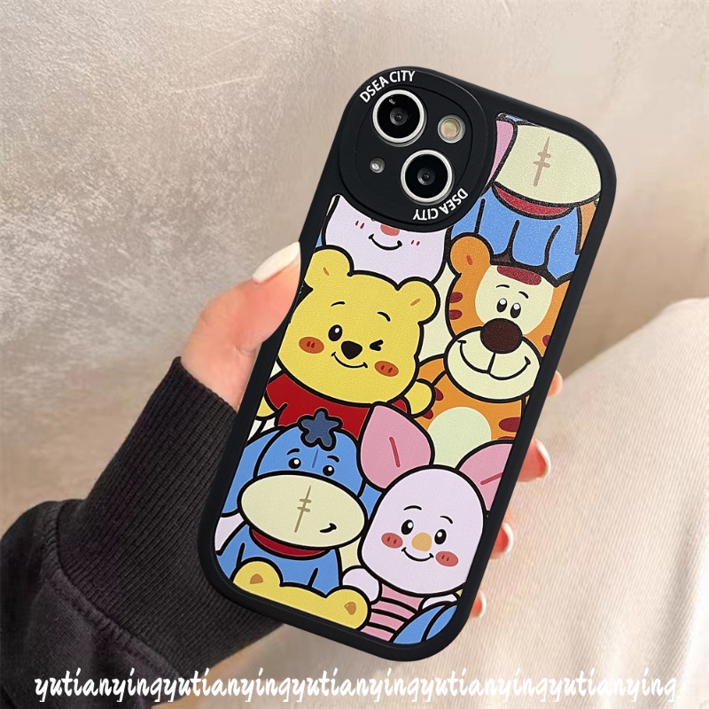 Soft Case TPU Motif Winnie the Pooh Disney Untuk IPhone 11 13 12 14 Pro MAX 7 8 6 6s 14 Plus XR X XS MAX SE 2020