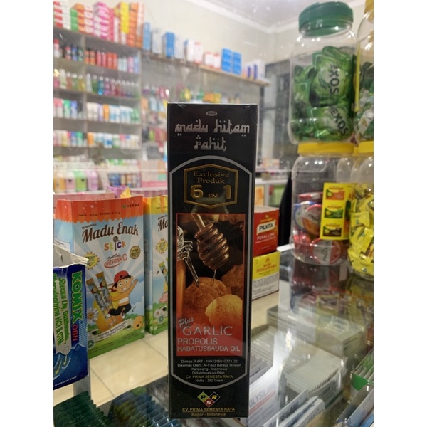 

Madu hitam pahit 6 in 1 390gr