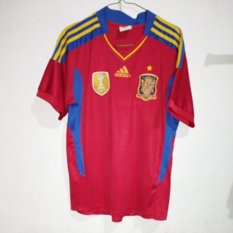 jersey timnas spanyol 2011 patch world cup