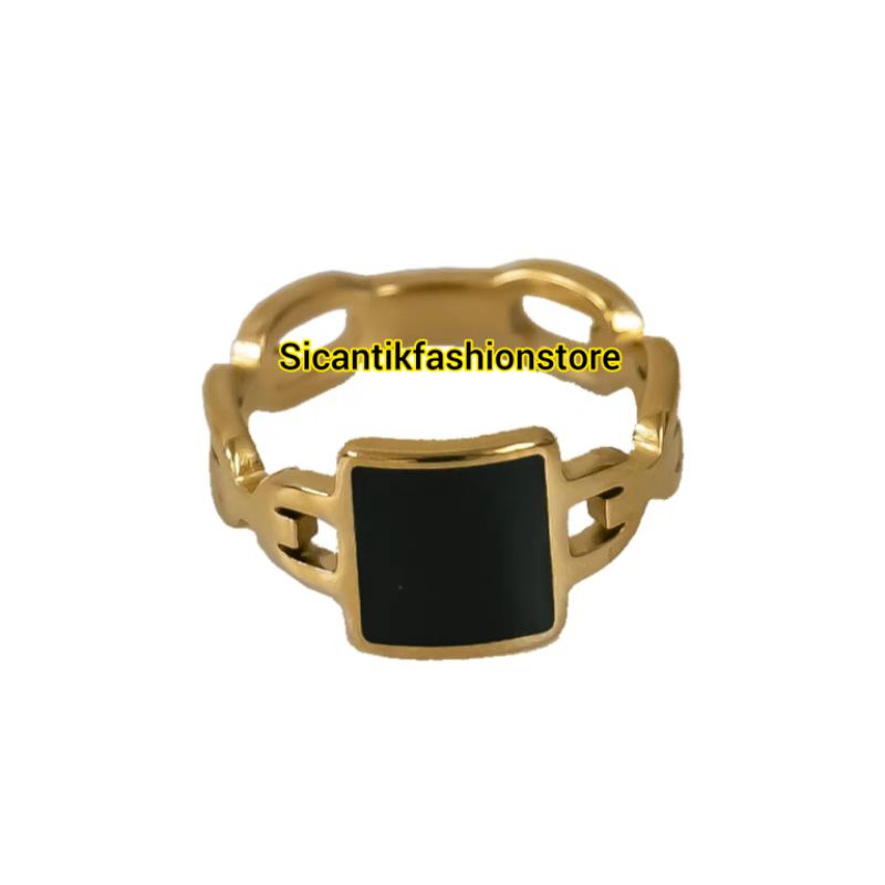 CINCIN TITANIUM CLOVER TRENDING KEKINIAN ASLI TITANIUM ANTI KARAT SELAMANYA CINCIN WANITA CLOVER TERBARU TERLARIS FASHION WANITA PRIA