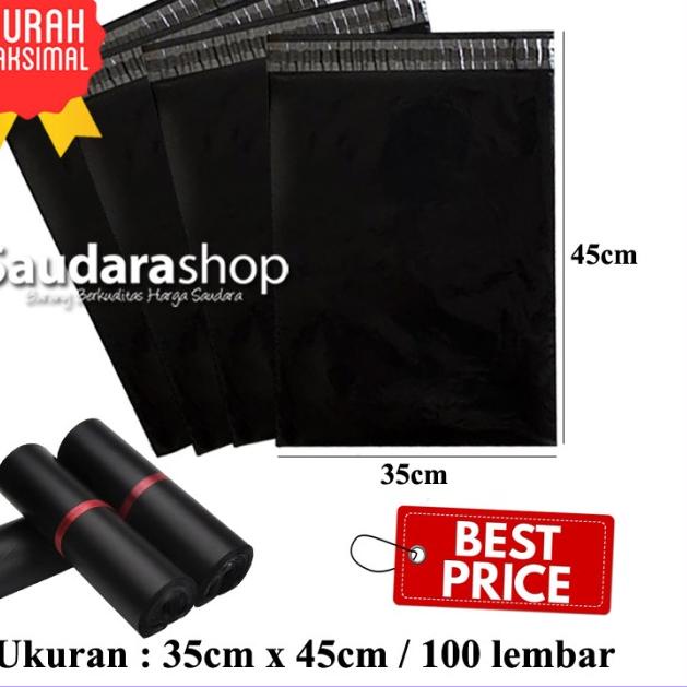 

Polymailer Packing (35cm x 45cm) 100 lembar / Polymailer 35x45 Hitam - Pink(Glossy)
