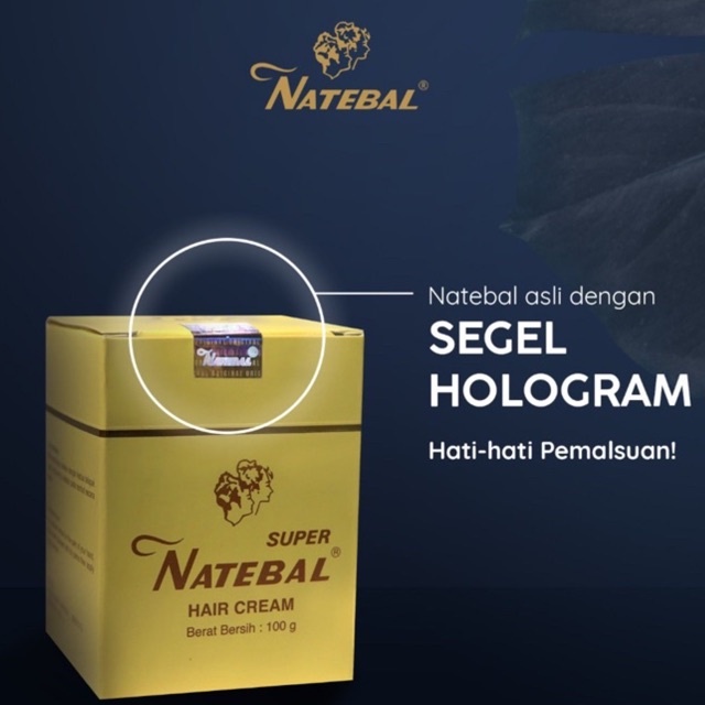 ❤artemis.shop❤ Natebal Hair Cream 100gr Super penghitam rambut