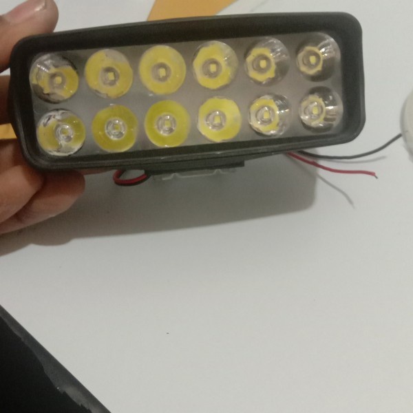 LAMPU TEMBAK LED 12 MATA 12 WATT PANJANG | LAMPU SOROT LED 12 MATA