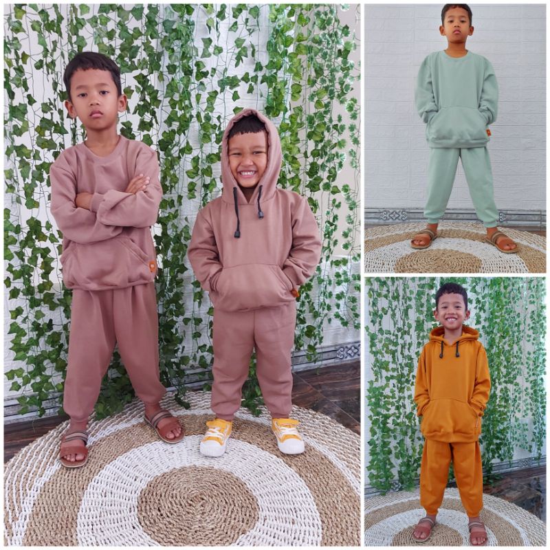 stelan anak/cewe/cowo/sweater/oblong/hoodie/usia 2-8 tahun