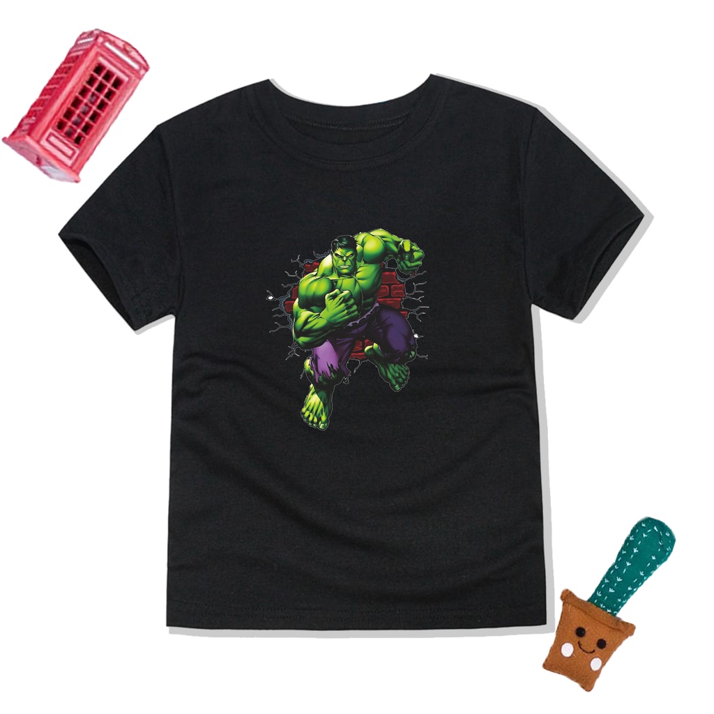 PVJ - Baju kaos Anak Hulk Atasan Anak Laki Laki Sablon Premium