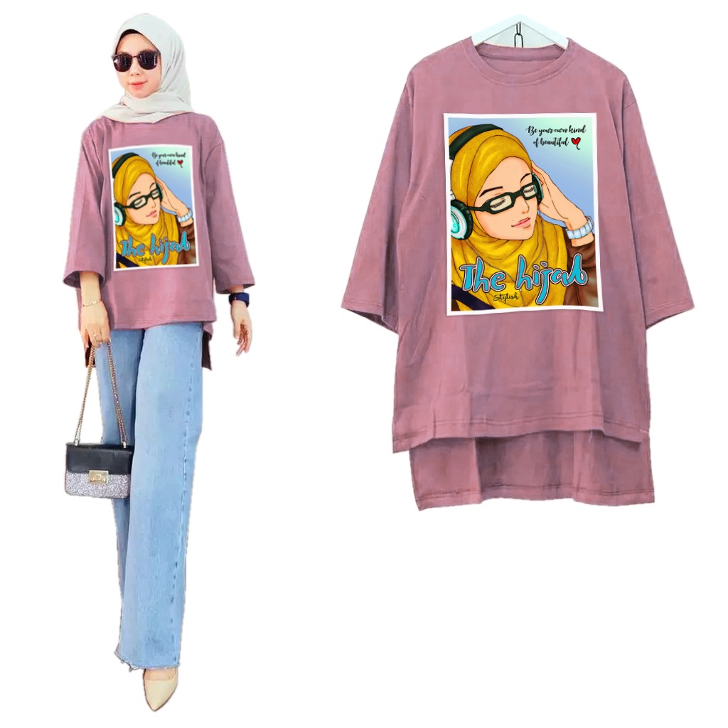 VF - Atasan Tunik Wanita Muslim Hijab