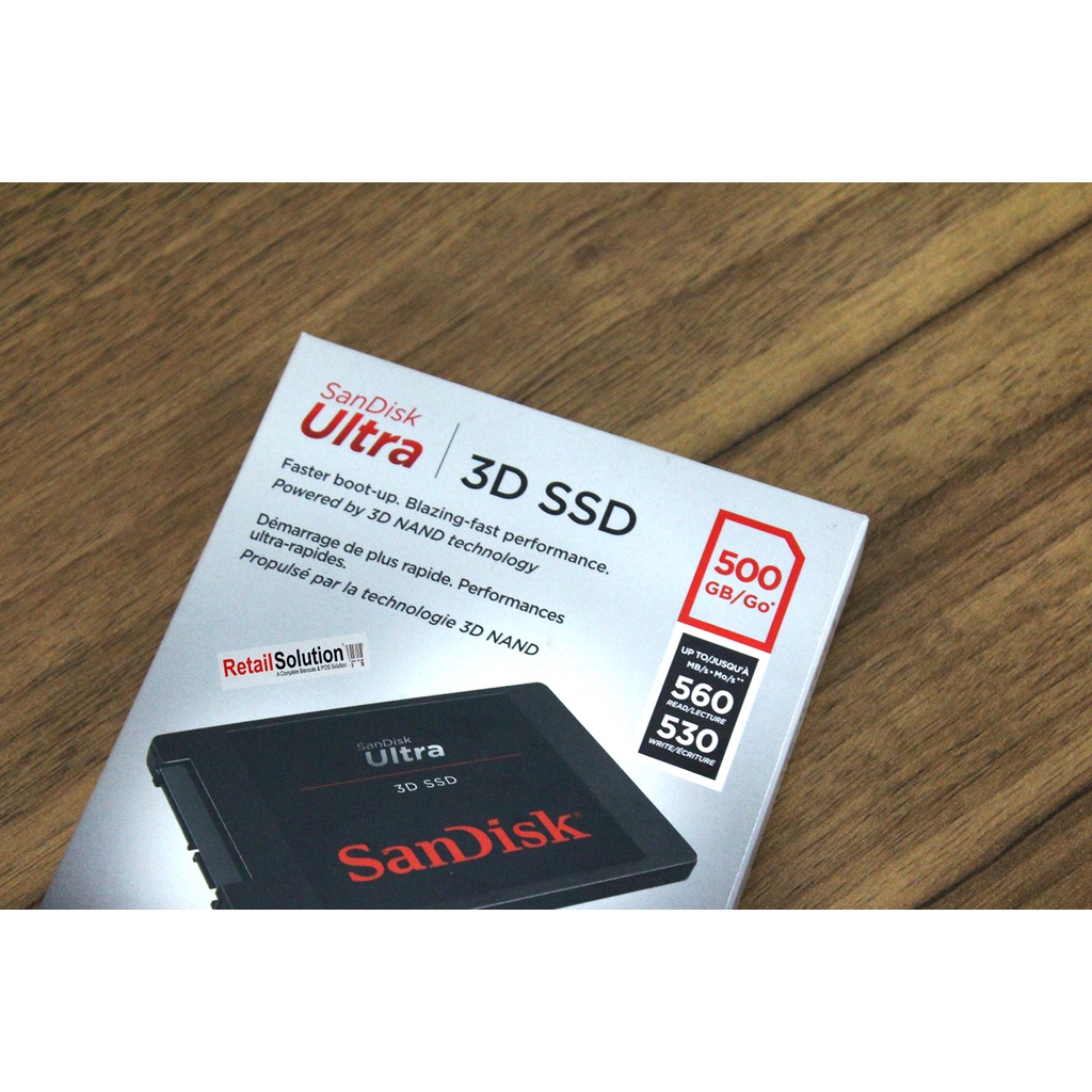 SSD Laptop Mini PC 2.5&quot; SATA - Sandisk Ultra 3D 500GB 500 GB