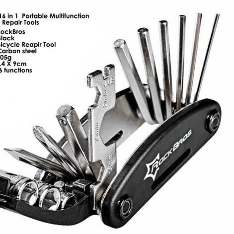 Kunci L Set L Lipat Sepeda ROCKBROS 16 in 1 Original Repair Tools