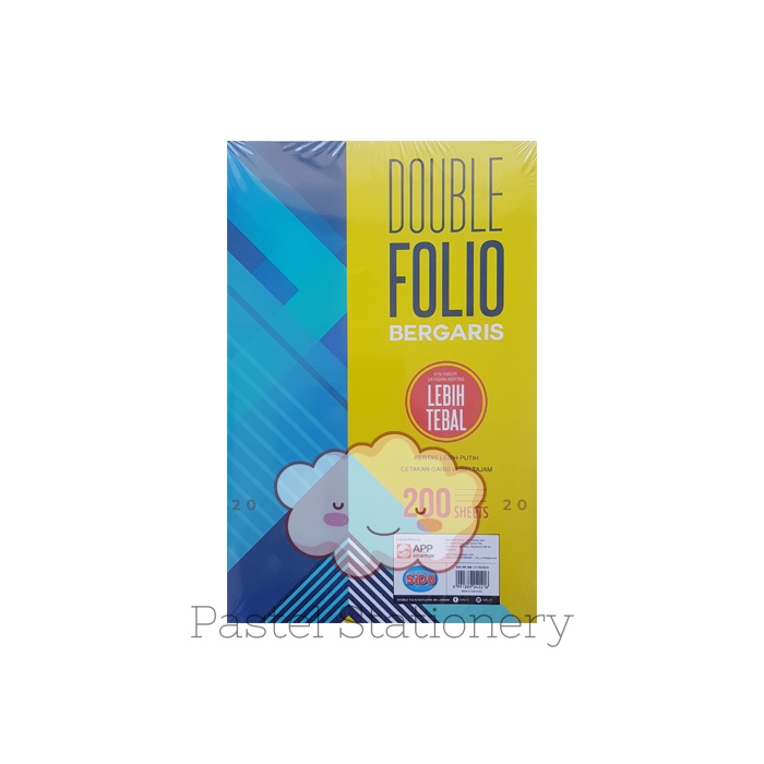 

Kertas Double Folio Bergaris SIDU - Kertas Sinar Dunia Garis F4 Isi 200 Lembar