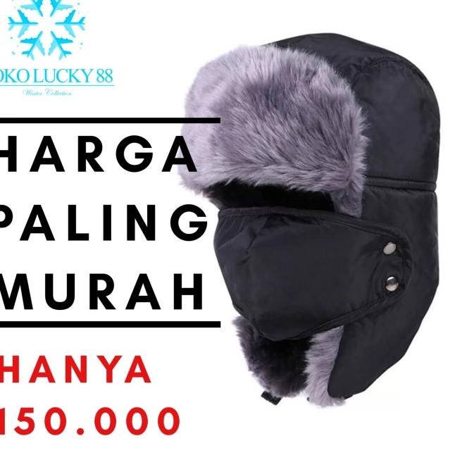Topi bomber Ushanka Rusia