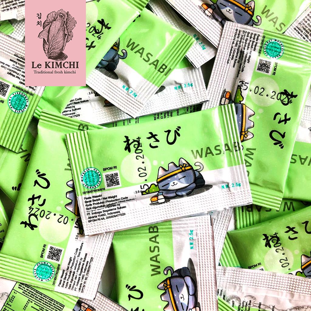 Mazuma Wasabi Sachet Halal 2.5 g Kaiseki Wasabi Paste Sachet