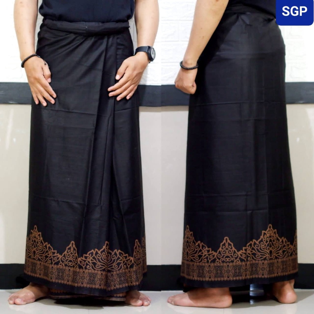 COD Sarung Batik Garis Jawa Chokelat Series Terbaru