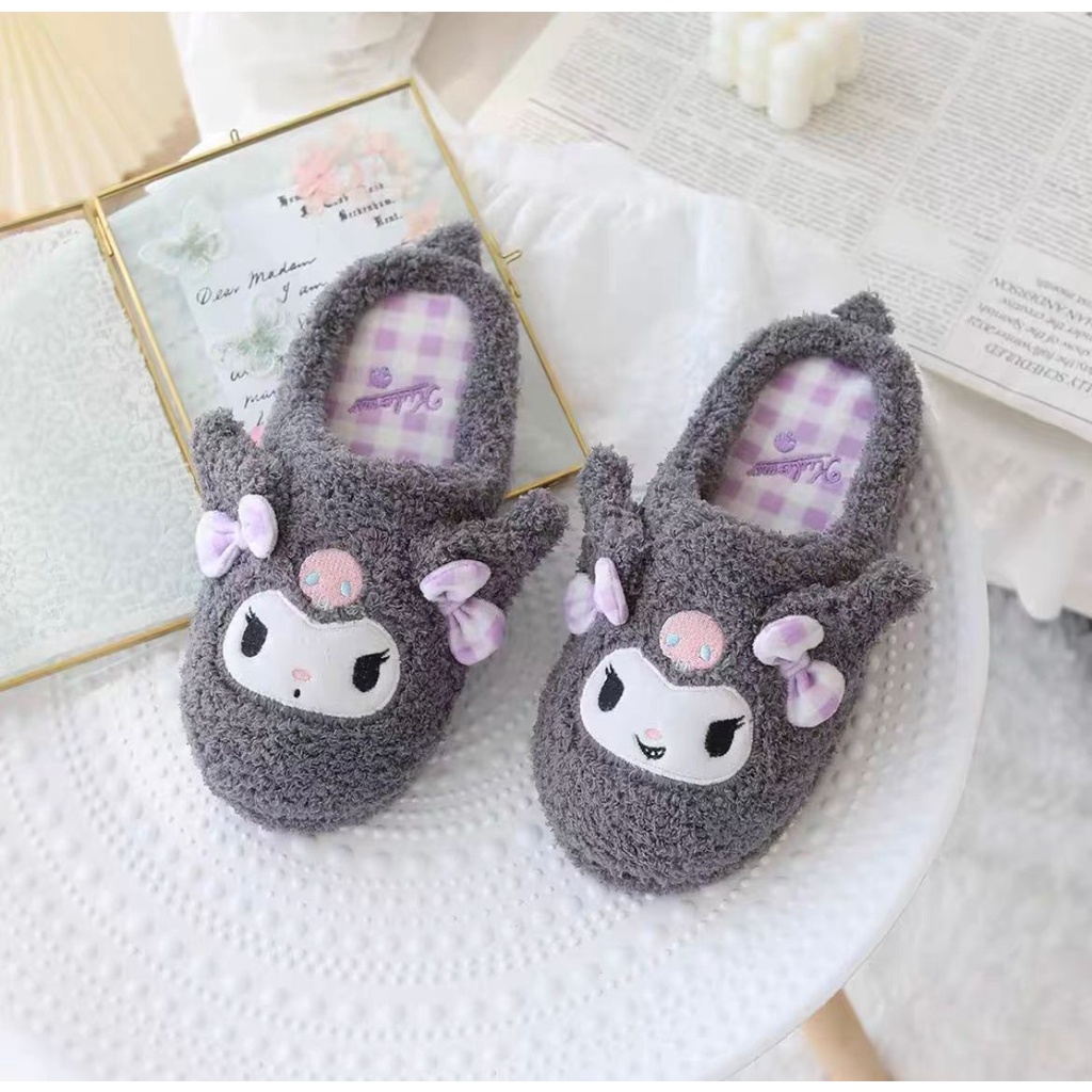 SANDAL RUMAH MELODY CINNAMOROLL KUROMI HANGYODON POMPOMPURIN HELLO KITTY SEPATU KAMAR IMPOR LUCU