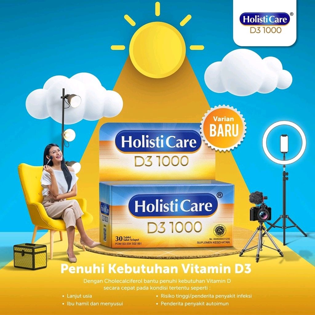 Holisticare D3 1000 Tablet Ester C Vitamin D