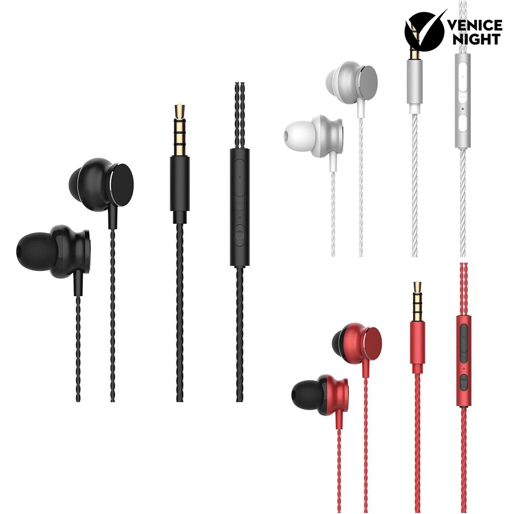 (VNEP) (Berkabel) Universal Heavy Bass In-ear Earphone Noise Reduction Earbud dengan Mic