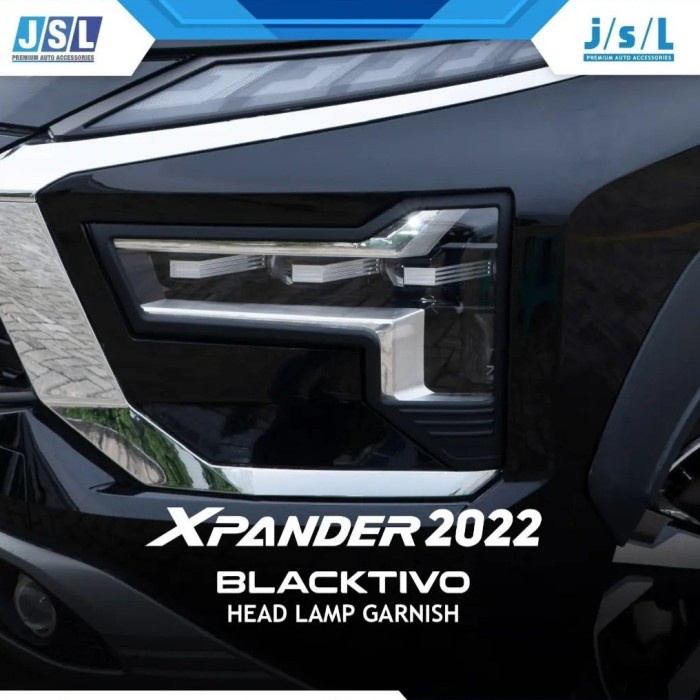 List Garnish lampu depan belakang headlamp stoplamp hitam XPANDER2022
