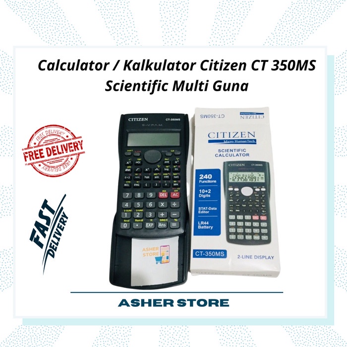 

Calculate Calculator / Kalkulator Citizen Ct 350Ms Scientific Multi Guna
