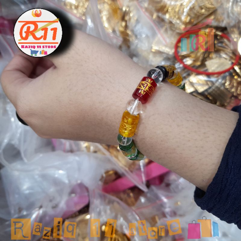 Gelang Batu Giok Mantra Budha Asli Original Gelang Pria Atau Wanita