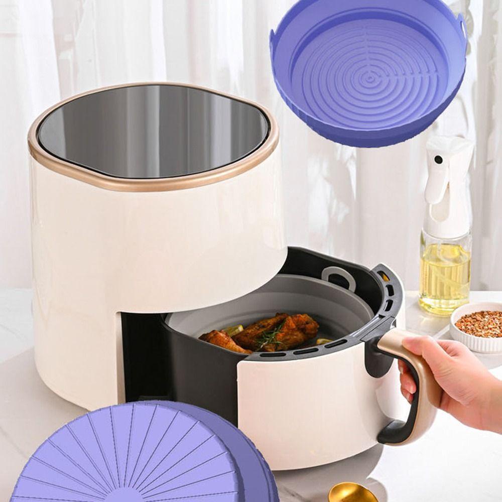 Preva Round Silicone Pot Grill Pot Tray Masak Reusable AirFryer Aksesoris Baking Basket