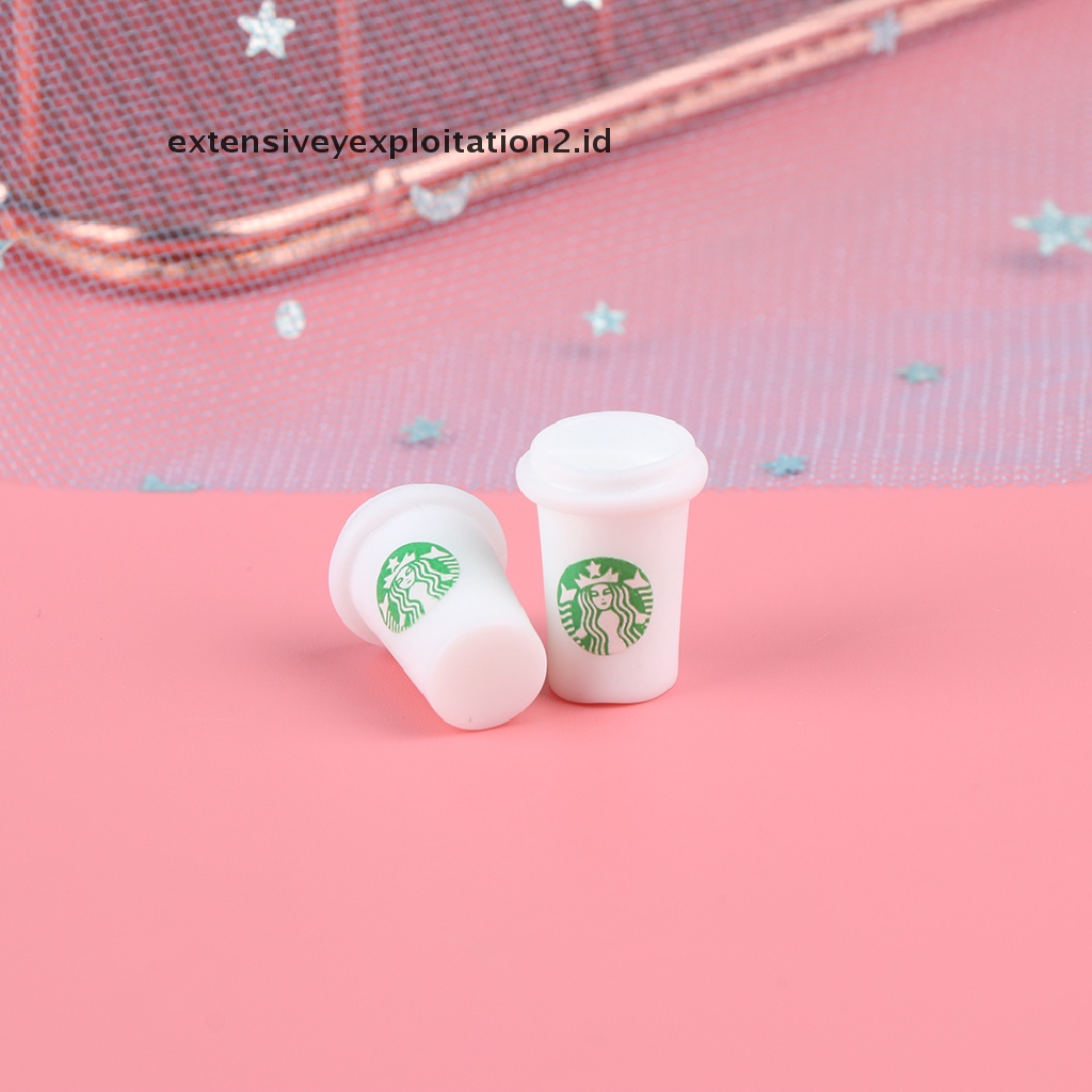 3 Pcs Miniatur Cangkir Minuman Untuk Aksesoris Dapur Rumah Boneka  .