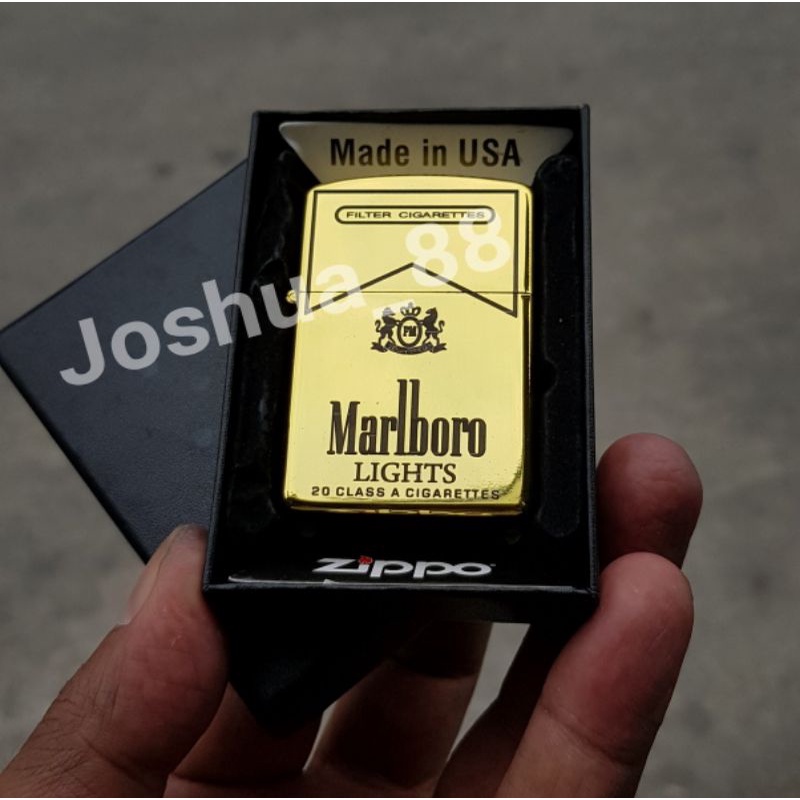 Zippo Korek Api Lighter Gold Ice Mrlb Black Series