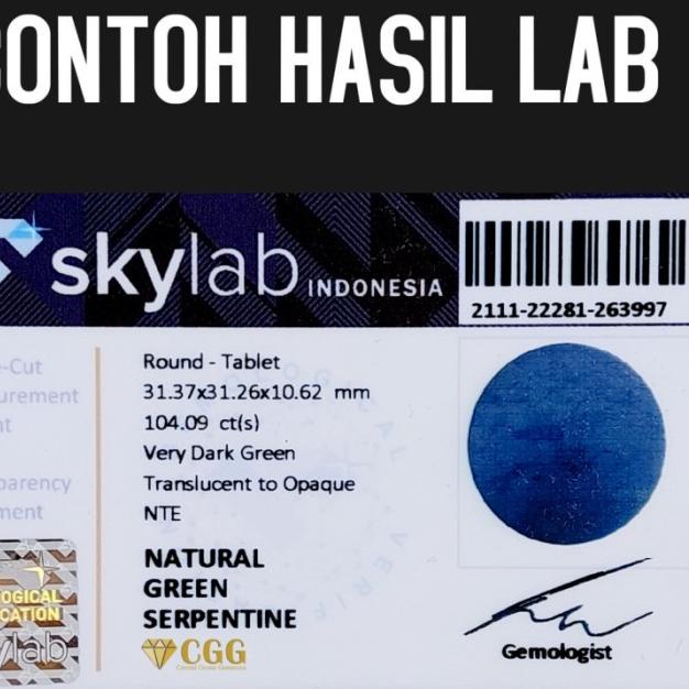 Liontin Batu Giok Hitam Model Kuku Macan Natural Black Jade Bodyglass