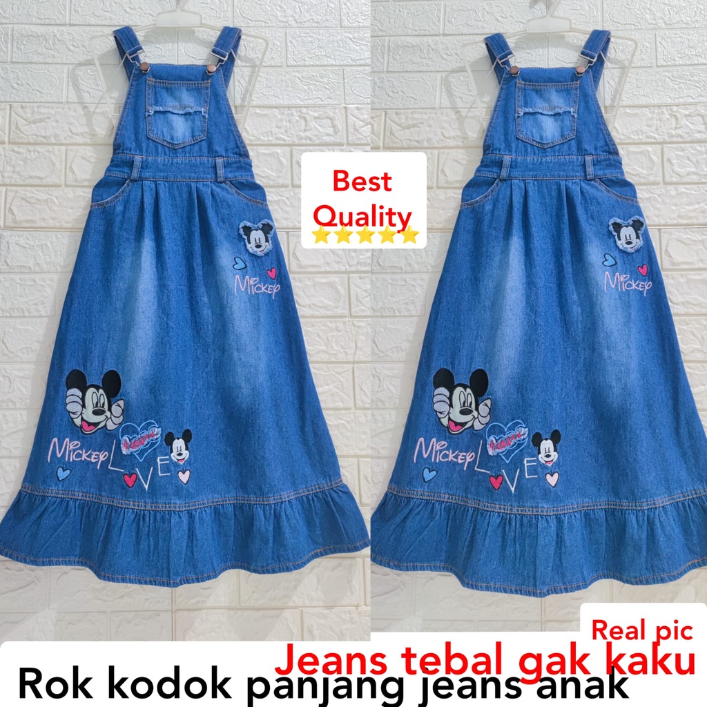 RKPJ/overall/wearpack/rok kodok panjang jeans anak perempuan berkualitas/jumsuit anak/jeans anak/baj