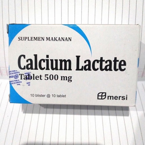 Calcium Lactate 500MG Mersi BOX 10 Strip