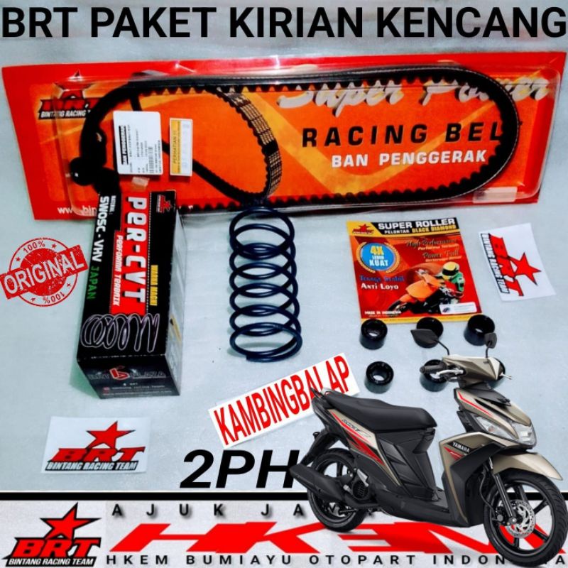 PAKET BRT KIRIAN KENCANG MIO Z 2PH YAMAHA FAZZIO GEAR MIO M3 XRIDE FINO SOUL GT VBELT MIO S PER CVT 