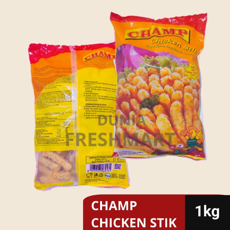 

Champ CHICKEN Nugget Stik 900gr Champ Nugget Stikie 900gram NUGGET AYAM STIK 1kg NAGET AYAM