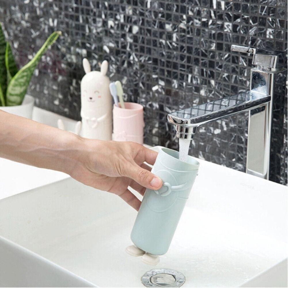 Kotak Odol Sikat Gigi Nanas Anak Dewasa Camping Trip Cute Rabbit Protect Holder