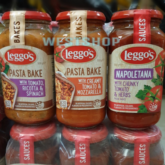 

Leggos Pasta Sauce Leggo'S Carbonara Alfredo Bolognese, Bacon, Garlic