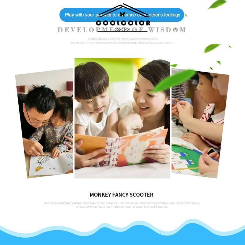 COD❤️Buku Lukisan Air Bahasa Asing Versi Bahasa Inggris Buku Ajaib Papan Gambar Anak yang Dapat Digunakan Kembali- cl