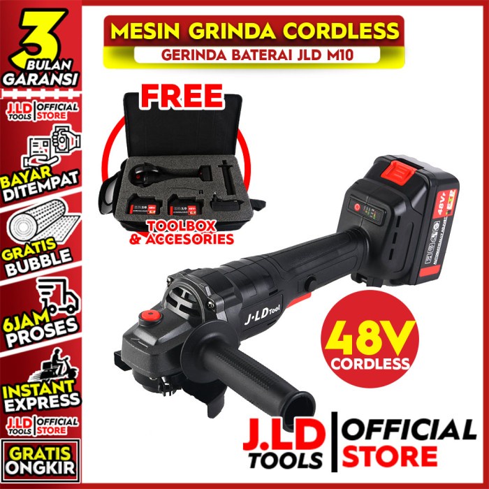 Mesin Gerinda Batrai - Cordless Brushless Angle Grinder