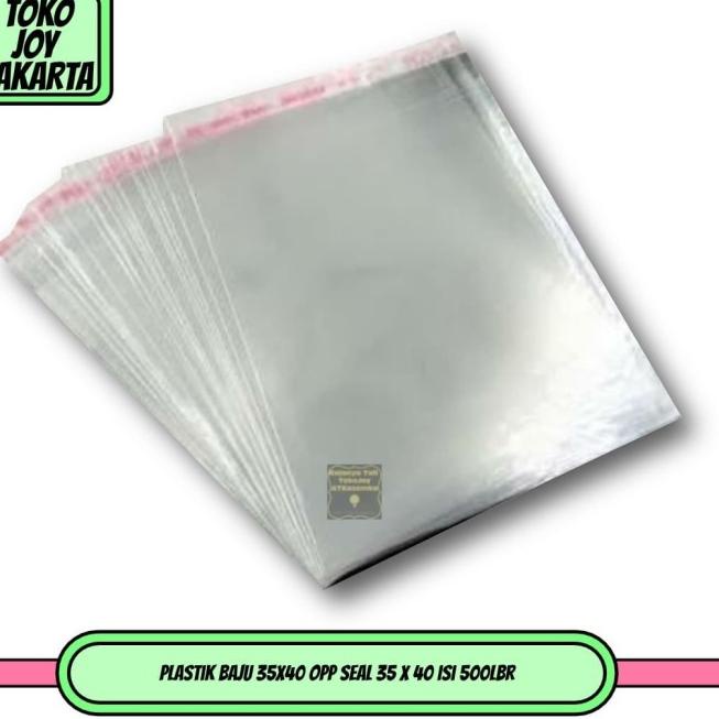 

Plastik Baju 35x40 OPP SEAL 35 x 40 isi 500lbr