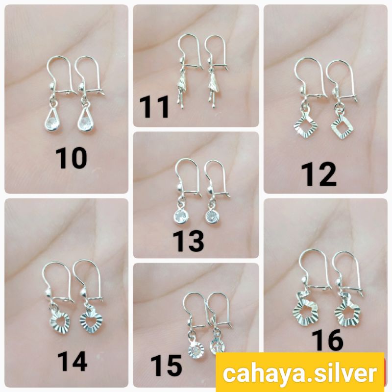 ANTING ANAK PERAK 925 LAPIS MAS PUTIH