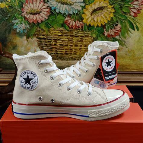 SEPATU IMPORT CONVERSE 70S HIGH WHITE PUTIH PREMIUM QUALITY VIETNAM SNEAKERS PRIA WANITA CEWEK COWOK KADO HADIAH BERKUALITAS TERJANGKAU AWET