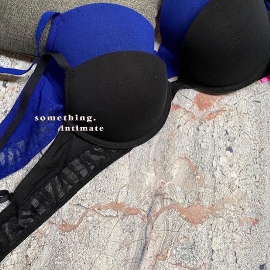 Lasenza Remix Block Mesh Cotton Bra Branded Jastip Bh La Senza Sale - Sapphire Blue, 32C