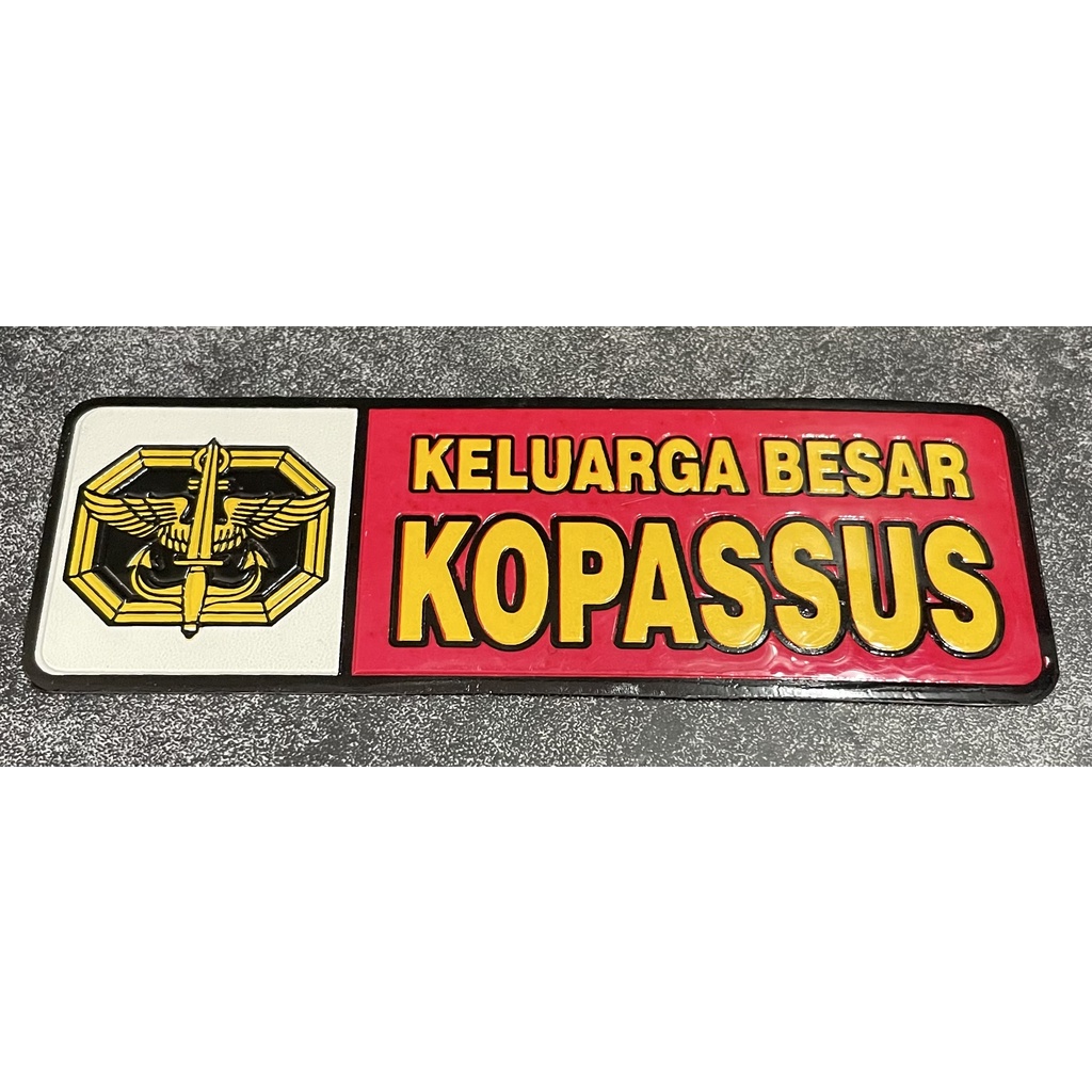 Sticker Keluarga Besar Kopassus (Pjg) - Stiker Kopassus - Sticker Mobil - Stiker