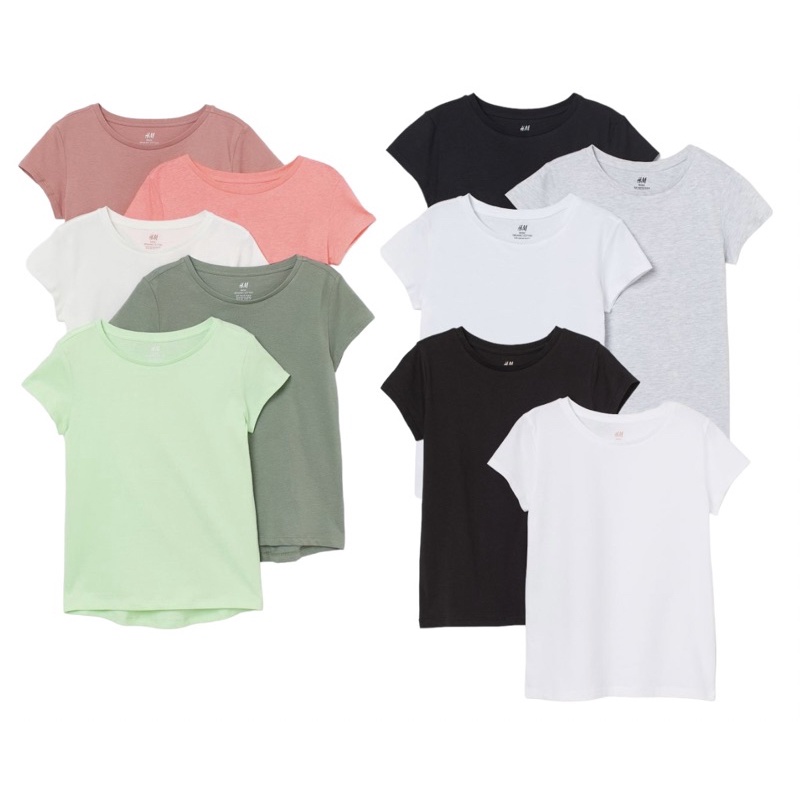 HM 1741 kaos basic anak perempuan 10-14y+