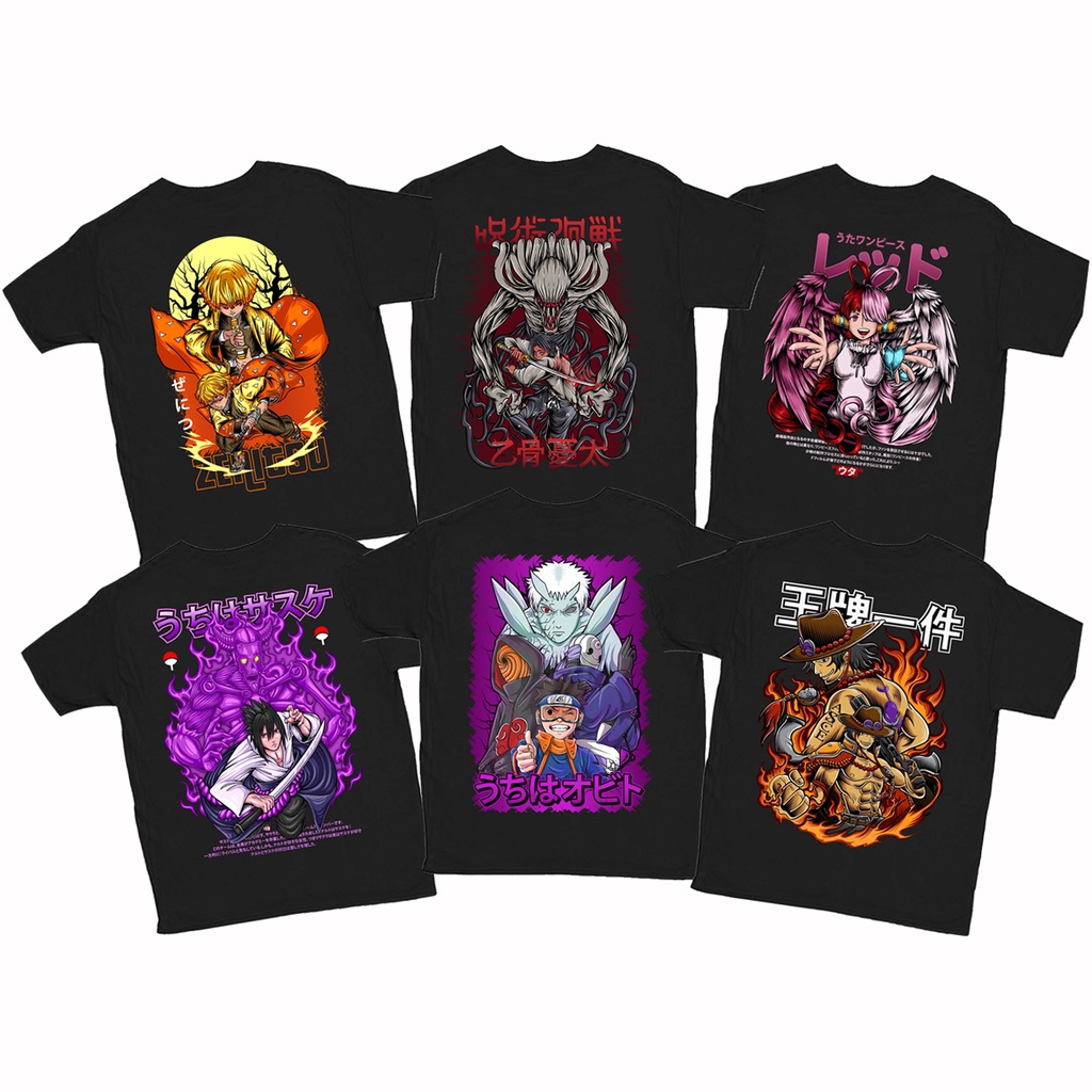 Kaos Anime Manga Ace One Piece Uta Onepiece Kaos Obito Uchiha Naruto Sasuke Uchiha Kaos Yuta Okkotsu Jujutsu Kaisen Kaos Zenitsu Agatsuma Kimetsu No Yaiba SIGN CLOTH