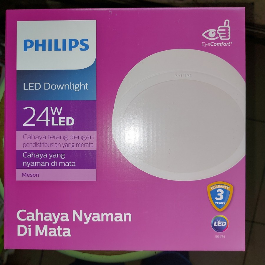 Lampu Ceiling Led Philips Downlight Meson OB TIMBUL 24w 24 Watt