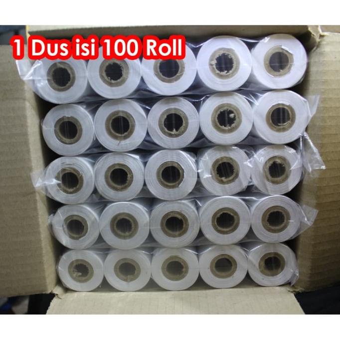 

HOT SALE 1 dus isi 100 Roll Kertas Thermal Roll 57x40 Printer Bluetooth POS