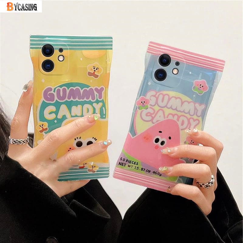 Soft Case TPU Motif Spongebob Patrick Untuk iPhone 11 13 14 13 Pro MAX 7 8 Plus 6s Plus XR 14 Plus XS MAX SE