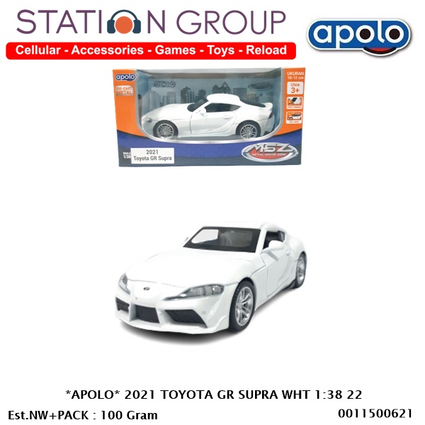 APOLO 2021 TOYOTA GR SUPRA WHITE 1-38 22 - DIECAST