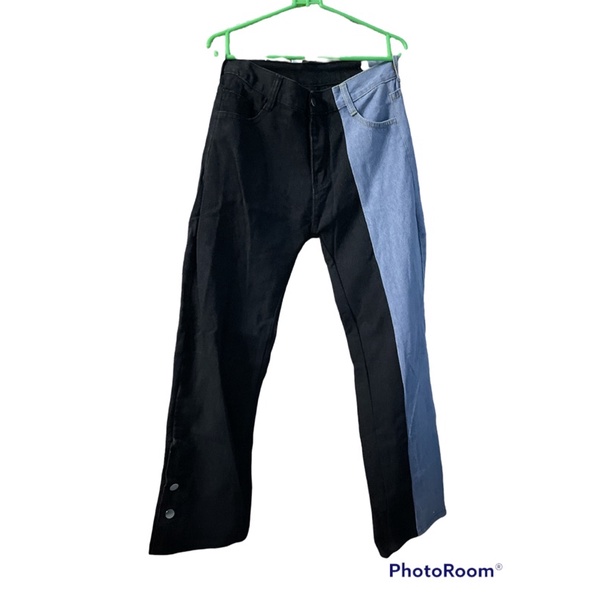 celana jeans two tone